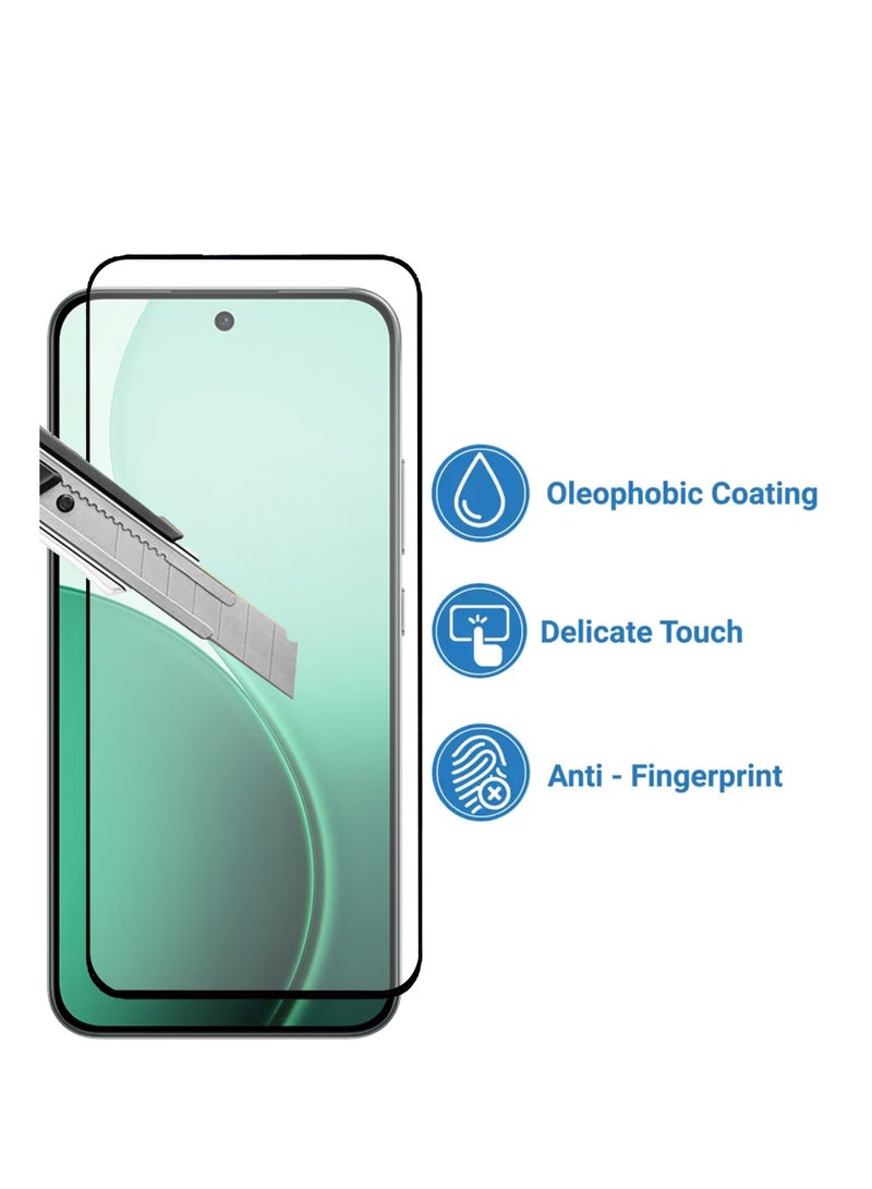 2 Pieces of Oppo Reno 14F 5G /Reno 14/Reno 13/Screen Protector – Edge to Edge Tempered Glass Screen Protector, High Transparency, Delicate Touch, Anti-Explosion, Smooth Arc Edges, Easy Installation - Image 3