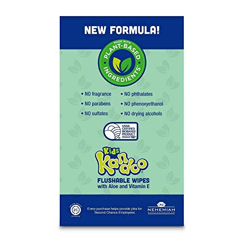 Kandoo Flushable Cleansing Wipes for Babies and Kids, Refill, Sensitive, 400 Count - Image 3