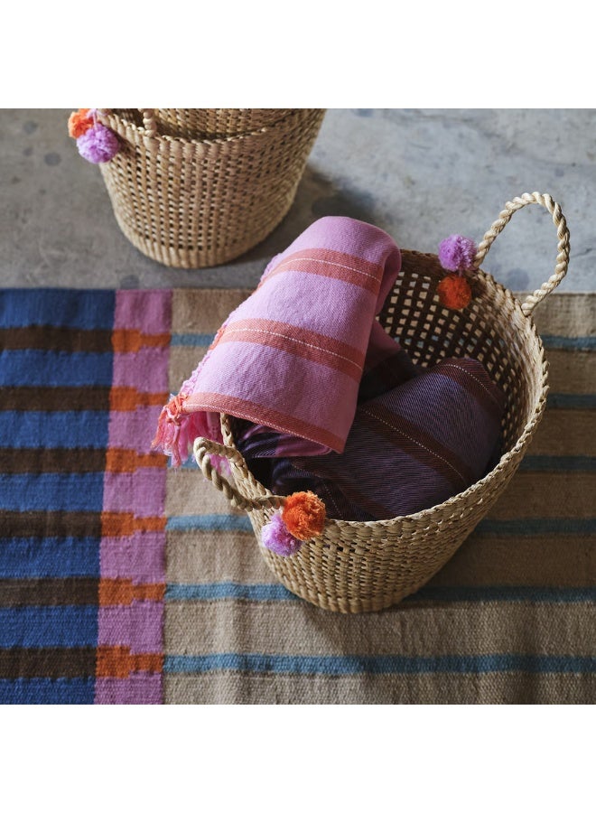 Basket Banana Fibre Handmade  28x25x33 cm - Image 3