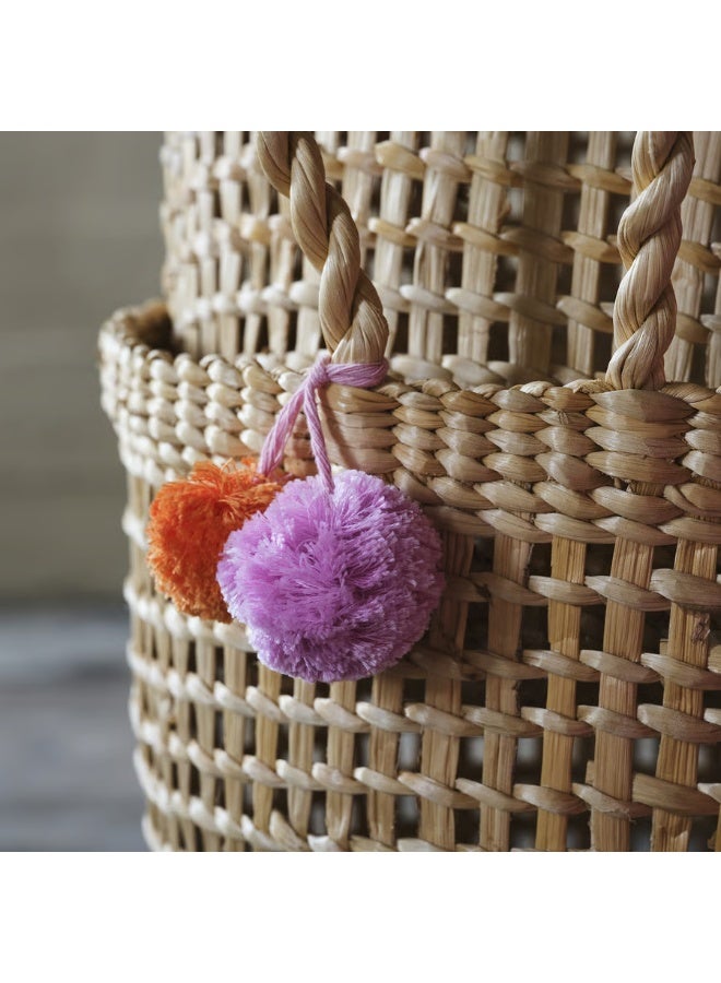 Basket Banana Fibre Handmade  28x25x33 cm - Image 2