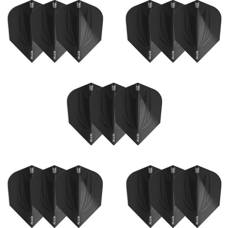 Target Darts 5 x Sets of ID Pro. Ultra Black No.6 Dart Flights - 15 in Total - Image 3