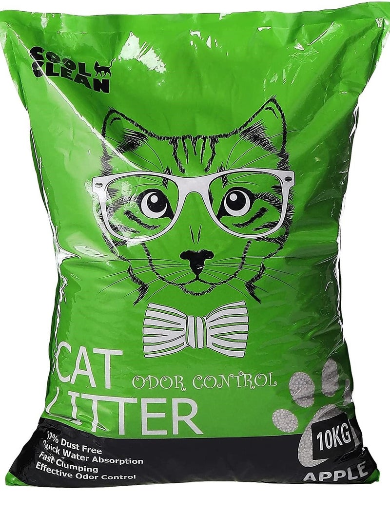 COOL CLEAN Natural Aroma Clumping Cat Litter Apple 10Kg - Image 2