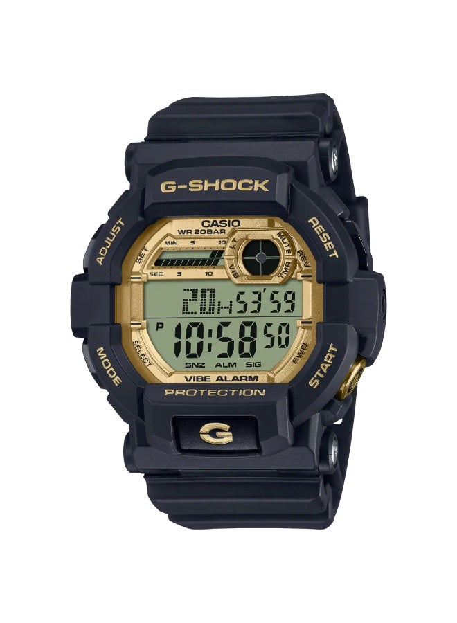 Casio G-Shock GD-350GB-1DR Digital Wrist Watch - Black/Gold