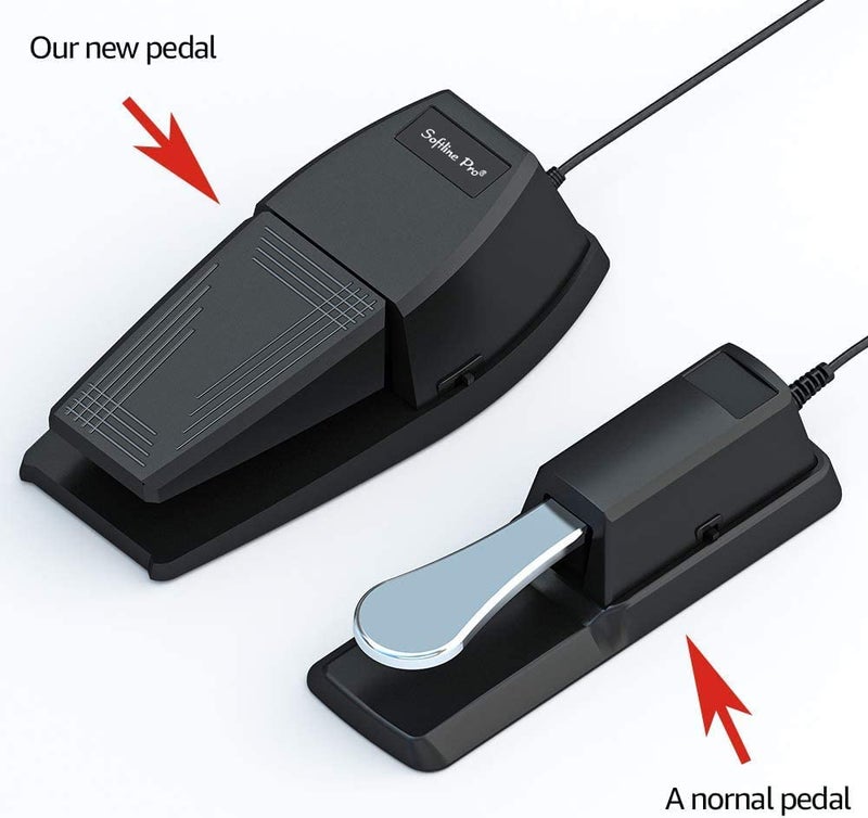 Softline Pro Universal Sustain Pedal for Keyboard, Damper Foot Switch Pedal, 1/4 Inch Jack for Yamaha Casio Roland Korg Behringer Digital Pianos, Electronic Keyboards and Midi Keyboards, SP-139 - Image 3