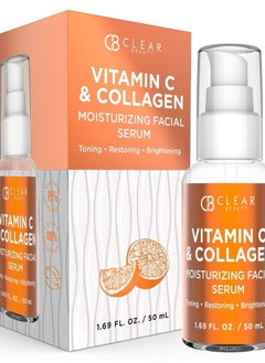 (Formerly Clair) Vitamin C and Collagen Face Serum - Reduce Dark Spots & Wrinkles, Moisturizing, Anti-aging & Brightening Facial Serum - Cruelty Free Korean Skincare For All Skin Types