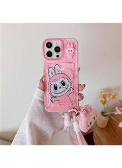 Arabest Kawaii Pink Silicone Lanyard Phone Case for iPhone 12 Pro Max - Scratch Resistant and Shockproof for Girls and Women  - Image 2