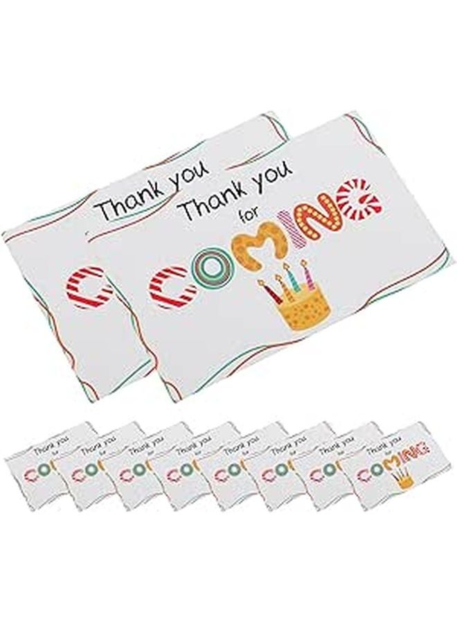 Colorful Thank You Cards 50pcs for Birthday Wedding Baby Shower Party Supplies - Image 1
