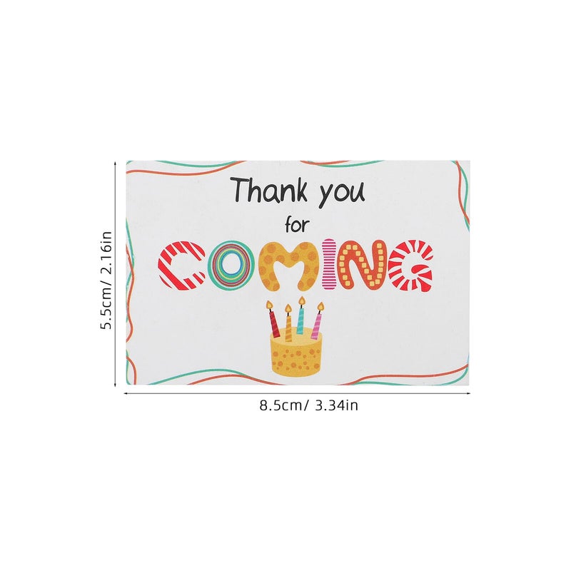 Colorful Thank You Cards 50pcs for Birthday Wedding Baby Shower Party Supplies - Image 3