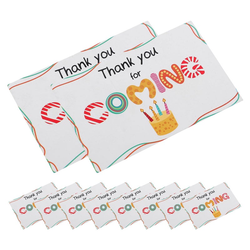 Colorful Thank You Cards 50pcs for Birthday Wedding Baby Shower Party Supplies - Image 2