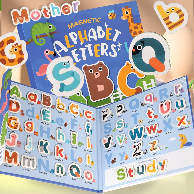 Children'S Cartoon Magnetic English Letter Jigsaw Puzzle Words Ten-Grid Array Mathematics Addition And Subtraction Teaching Aids Decomposition Toys - Image 1