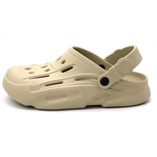 SVAAR Men's Premium Comfortable Clogs || Effortless All-Day Ease With Supportive Back Strap Sandals For Men Beige, 6 UK - Image 2