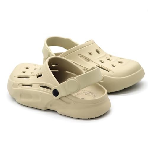 SVAAR Men's Premium Comfortable Clogs || Effortless All-Day Ease With Supportive Back Strap Sandals For Men Beige, 6 UK - Image 3