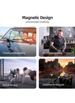 TELESIN Magnetic Mount Magnet Metal Mounts Accessories for Action Camera, 360 Quick Release Car Holder Attach for GoPro Max Hero 12 11 10 9 8 7 6 Insta360 X2 X3 Go3 Ace Pro DJI Action 4 Osmo Pocket 3  - Image 5
