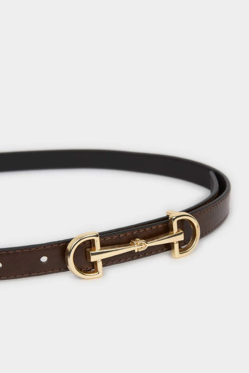 Defacto  Woman Oval Buckle Faux Leather for Women | Best Price UAE