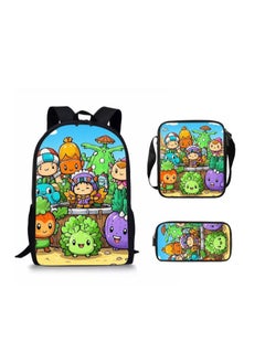 Cartoon style universal three-piece schoolbag - 1013