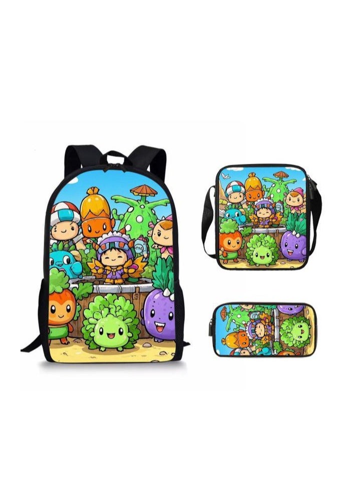 Generic - Cartoon style universal three-piece schoolbag - 1013 - Image 1