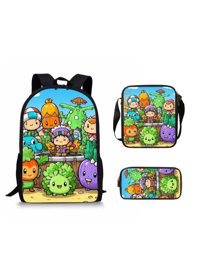 Generic - Cartoon style universal three-piece schoolbag - 1013 - Image 1