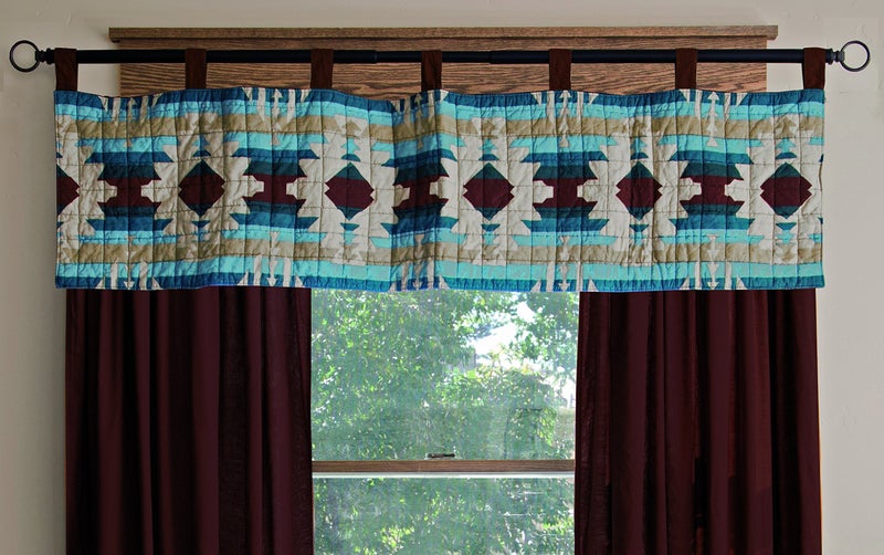 Carstens, Inc Carstens JQ305 Southwest Harvest Printed Quilt Valance Window Treatment - Image 2