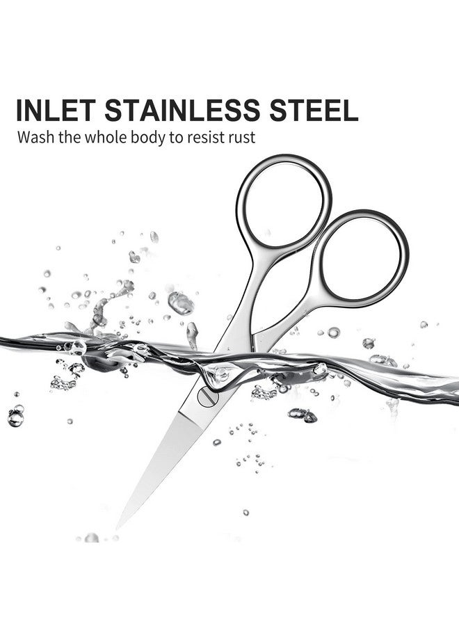 AsonTao Small Scissors Eyebrow Scissors Nose Hair Scissors Professional Grooming Scissors For Hair Eyelashes Nose Eyebrow Trimming Mustache. Asontao (Small Scissors Tip Design) - Image 5