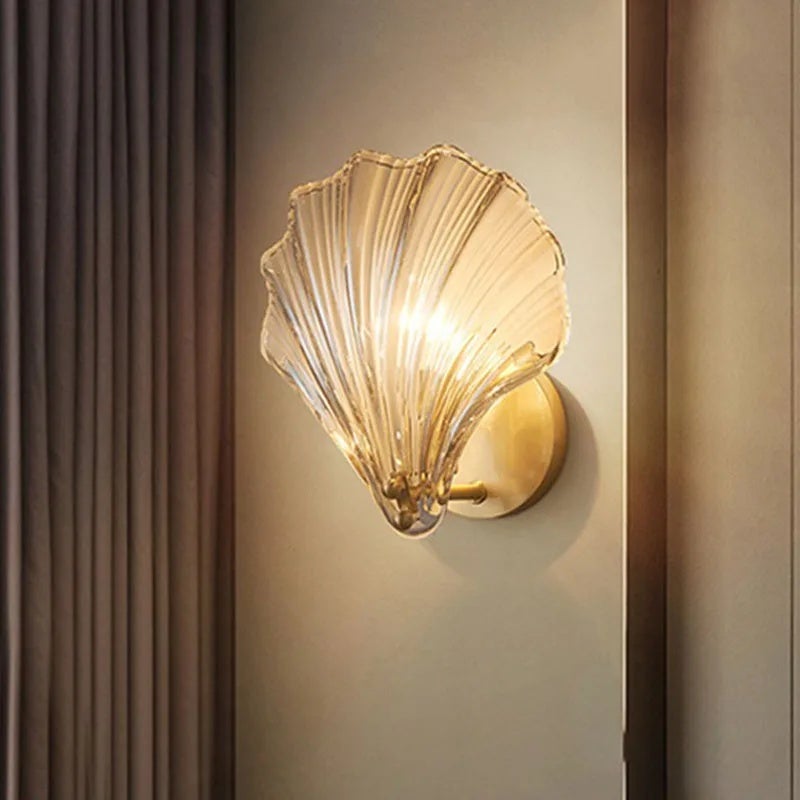 Light Luxury Nordic Minimalist Crystal Shell Wall Lamp - Image 5