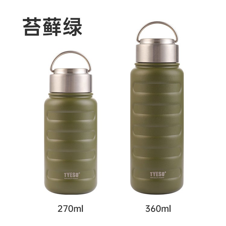 Portable Student Caterpillar Thermos 270ml green