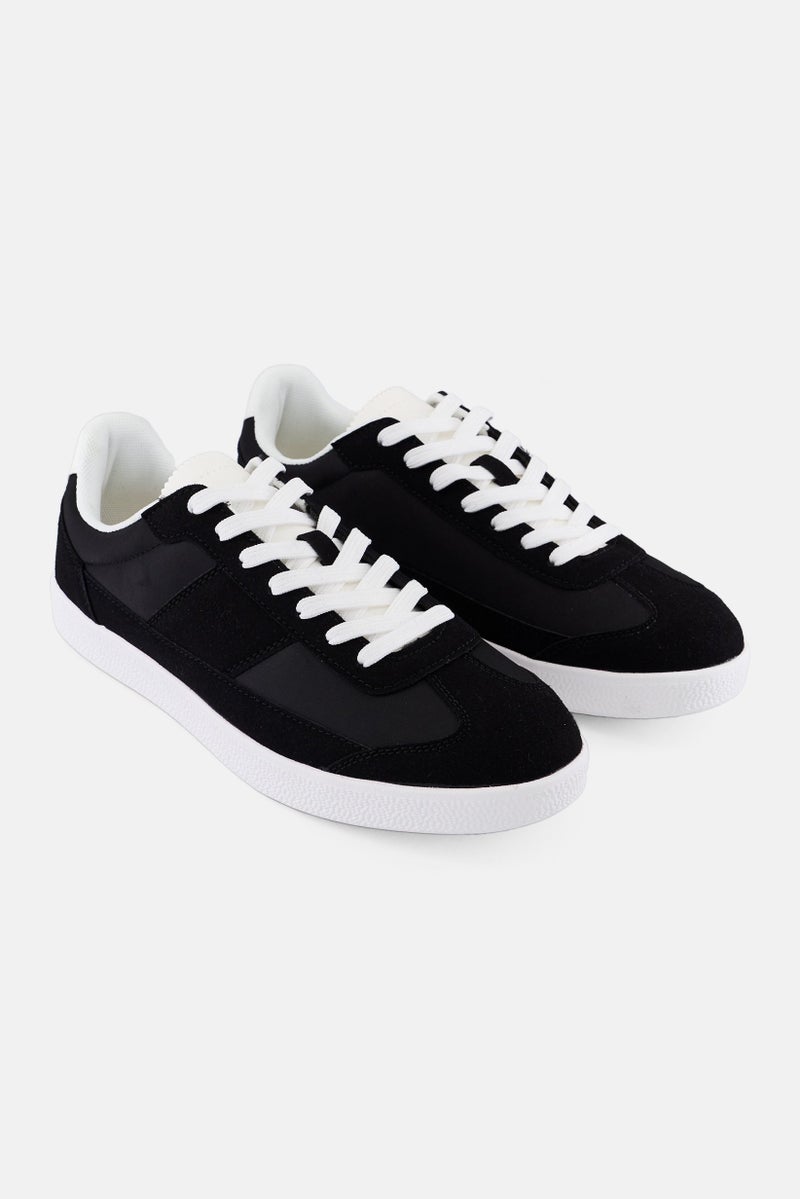 Algspar Men Lace Up Outdoor Shoes, Black - Image 1