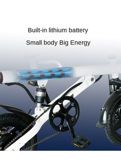 Gasin Adult E-Bike scooter, 50KM Range, 400W Motor, 14-inch Shock-Absorbing Tires, Foldable, Specialized for Commuting, Beach, Sandy Ground & Mountain Riding  - Image 3
