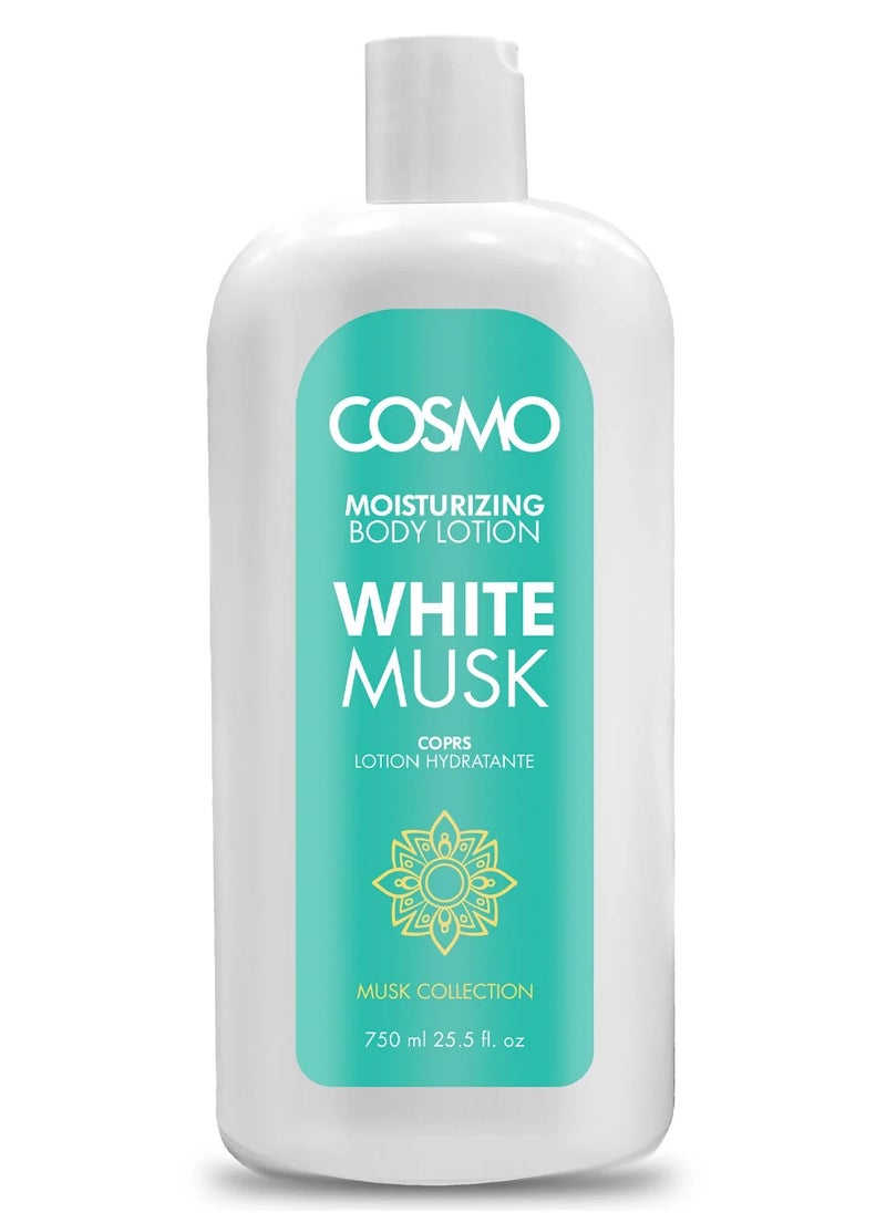 COSMO Moisturizing Body Lotion White Musk 750 Ml 