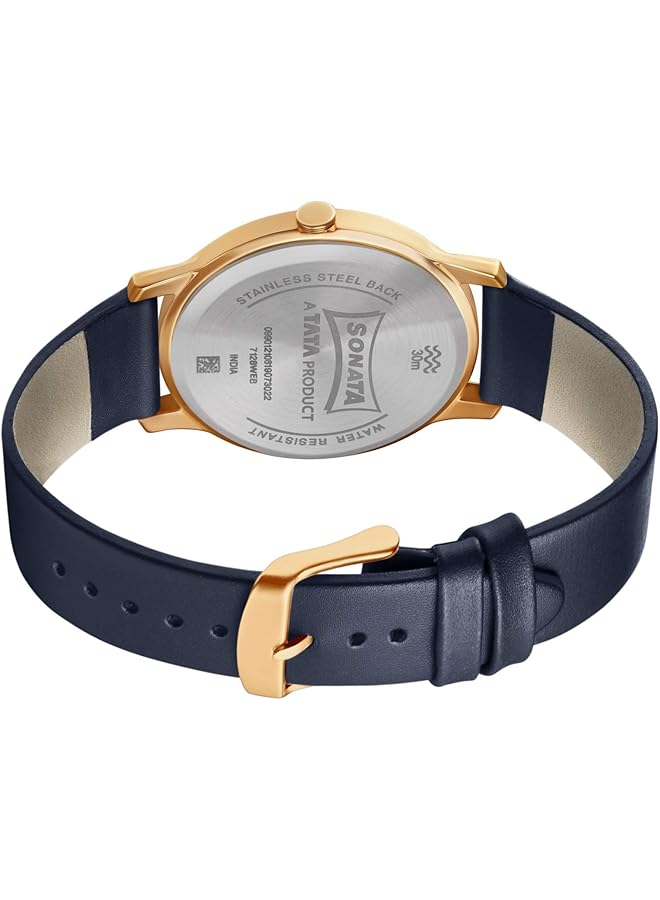 Sonata Sleek Analog Blue Dial Men's Watch 7128Wl05/Nn7128Wl05 - Image 4