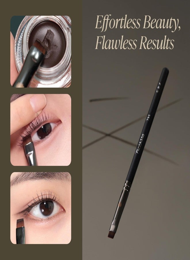 Piccasso 798 Flat Eyeliner Brush - Professional Thin Angled Brush for Gel and Liquid Eyeliner, Soft Bristles for Tightlining and Lash Line, Eye Makeup and Facial Brush from K-Beauty Brand - Image 5
