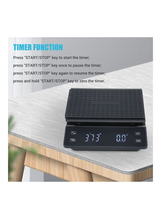 NIBEMINENT Electronic Digital Kitchen Scale Black - Image 2