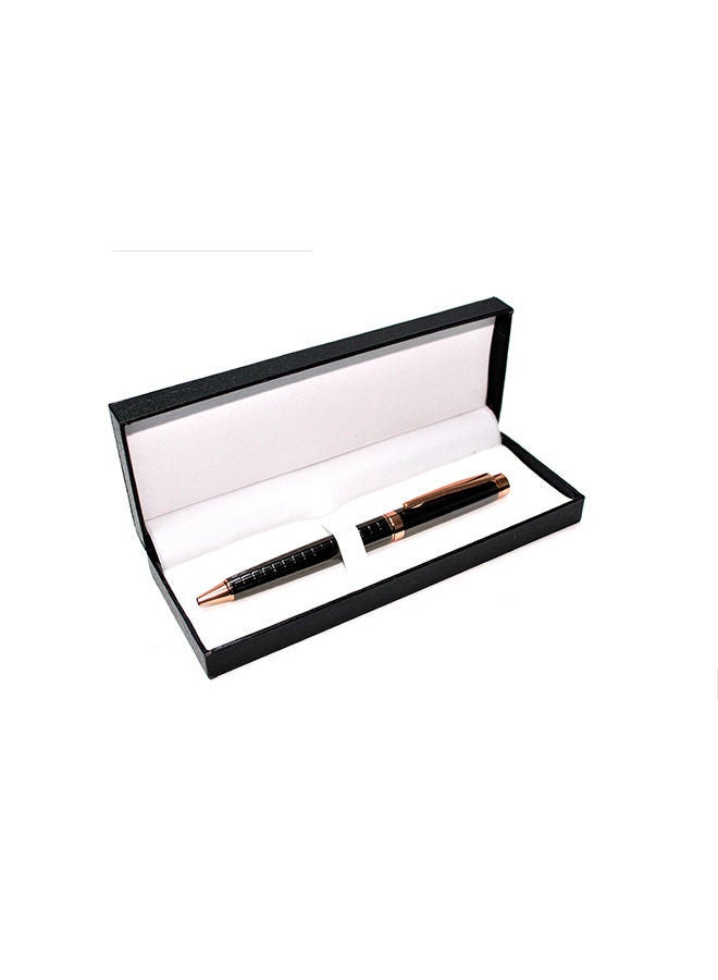 NIBEMINENT Stylish Ball Point Pen With Case Black/Gold