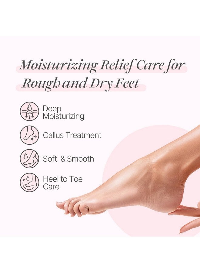 Koelf PETITFEE Rose Petal Satin Foot Mask (5pairs) - Intensive Nourishing Socks, Rose Scented Foot Repair Masks with Peptide, Collagen, Shea Butter, Urea for Silky Smooth Feet, Foot Treatment, Body Mask - Image 3
