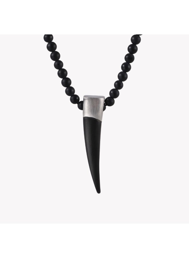 Zink Men's Stainless Steel Necklace - Black | Zjpd024-B - Image 1