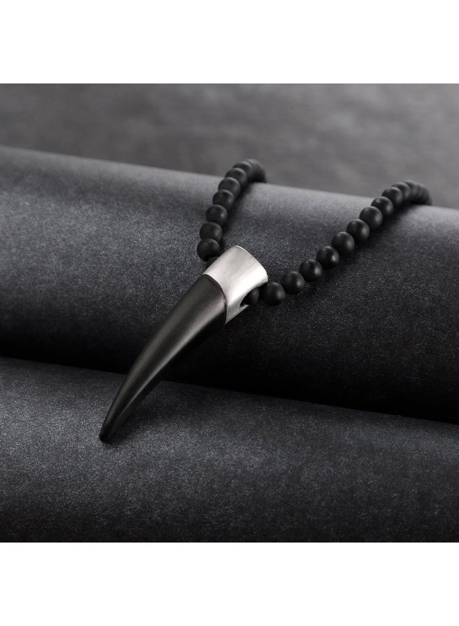 Zink Men's Stainless Steel Necklace - Black | Zjpd024-B - Image 3