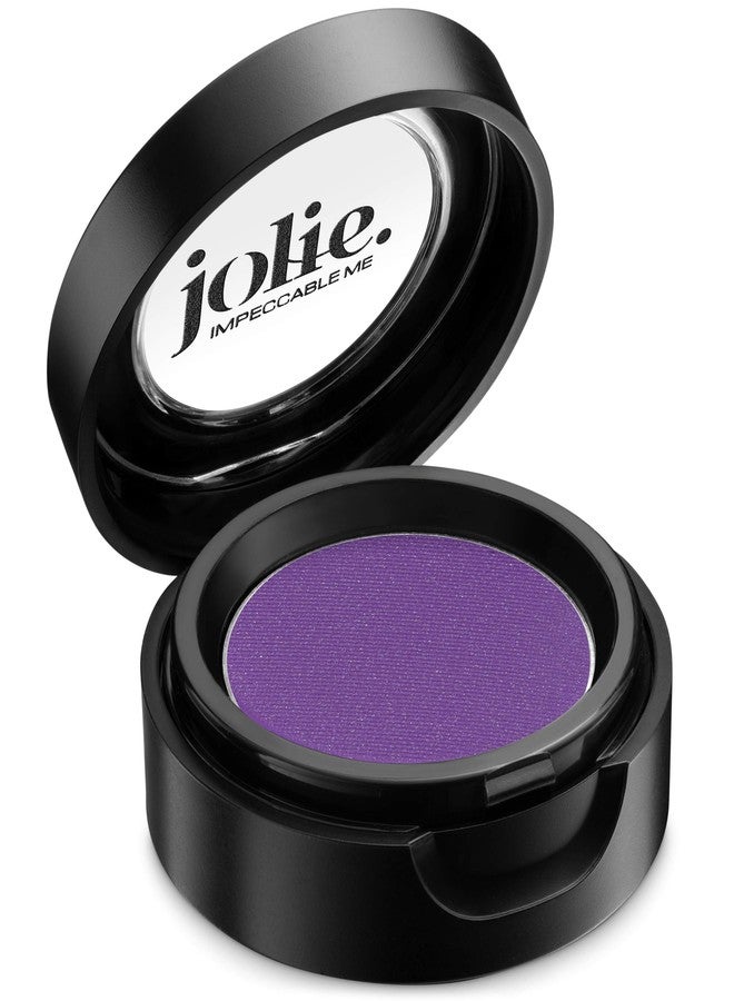 JOLIE. IMPECCABLE ME Jolie Cosmetics Powder Pressed Pearl Shimmer Eyeshadows - Cruelty Free, Vegan, Single Pan Eyeshadow 1.48g Vibrant Colors (Polarizing Purple)
