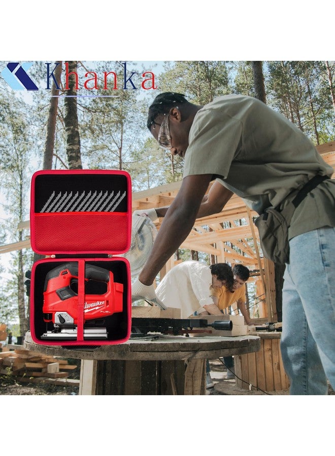 خانكة حقيبة تخزين صلبة بديلة من khanka لمنشار JIG SAW FUEL D-HANDLE M18 من Milwaukee 2737-20، حقيبة فقط - Image 4