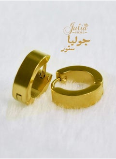 Julia Store 18K Gold Plated Stainless Steel Hoop Earrings  - Image 1