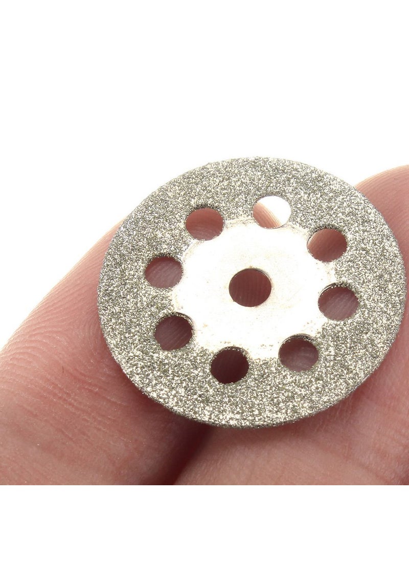 DIY Crafts Diy Crafts 7310 Diamond Cutting Wheel Cut Off Discs Coated Rotary Tools With Mandrel for Dremel 22mm Multicolor 5 Piece  - Image 5