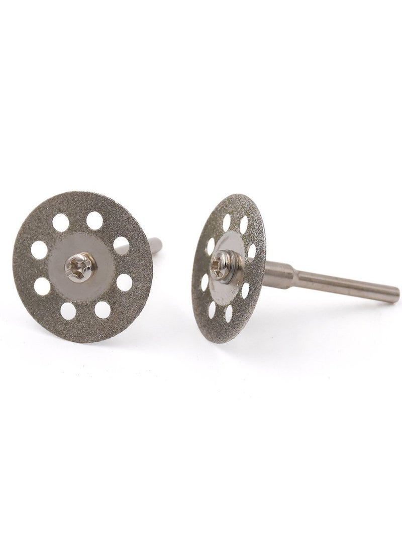 DIY Crafts Diy Crafts 7310 Diamond Cutting Wheel Cut Off Discs Coated Rotary Tools With Mandrel for Dremel 22mm Multicolor 5 Piece  - Image 3