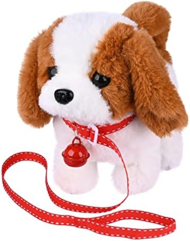 WorWoder Plush Saint Bernard Toy Puppy - Interactive Walking, Barking, Wagging Tail Dog for Kids - Image 3