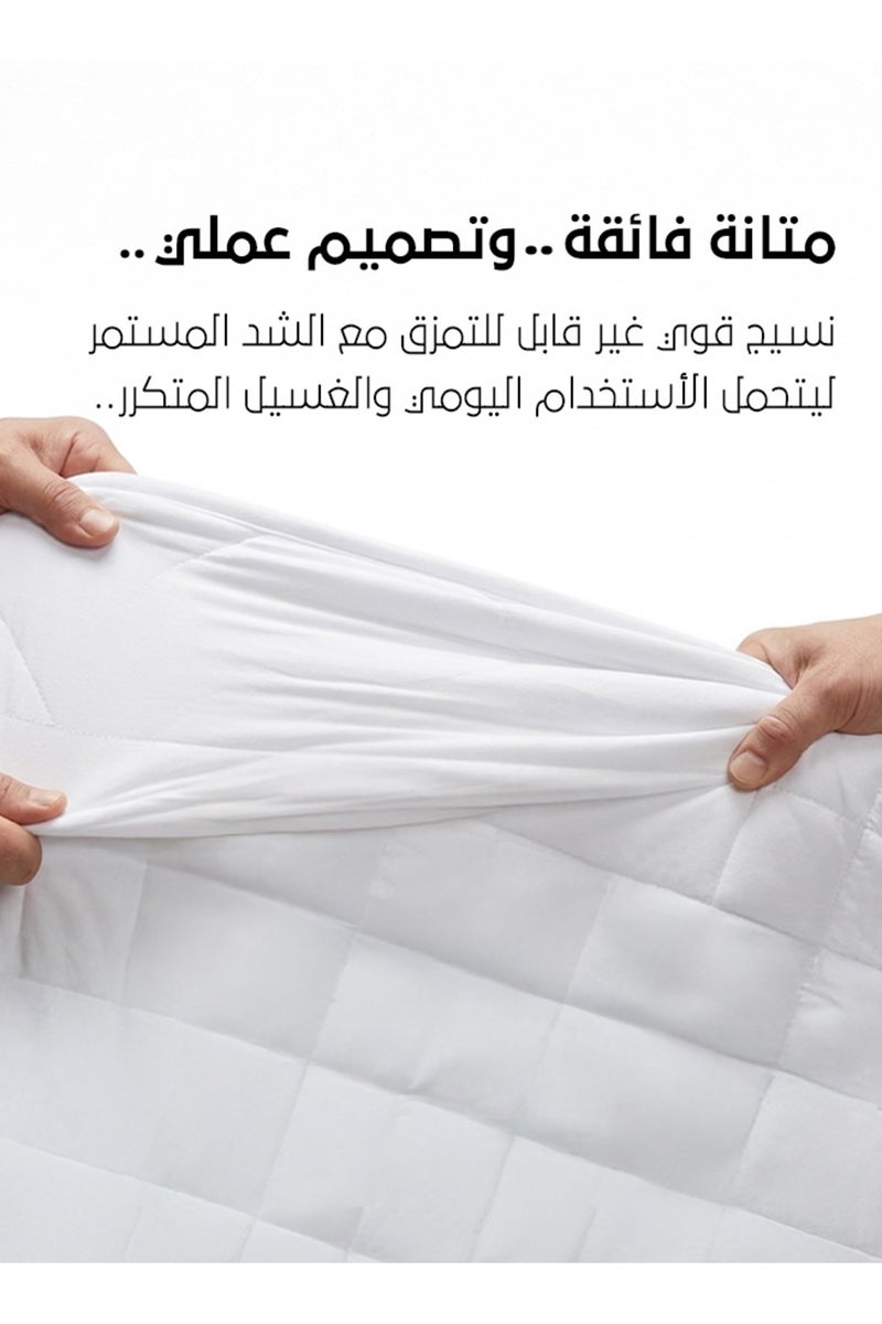 Melen Hotel-style bed mattress topper suitable for a 120x200 cm bed with a 10 cm height - Image 5