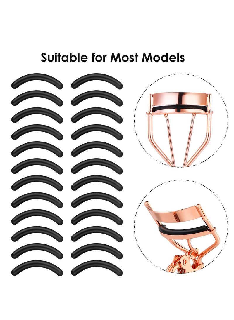 SUNSAR 50 Pieces  Universal Soft Silicone Eyelash Curler Replacement Pads Refill Pads for with Most Eyelash Curlers  - Image 4