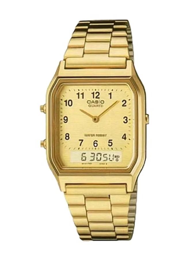 CASIO ساعة يد انالوج + رقمية من الستانلس ستيل AQ-230GA-9BMQ - Image 1