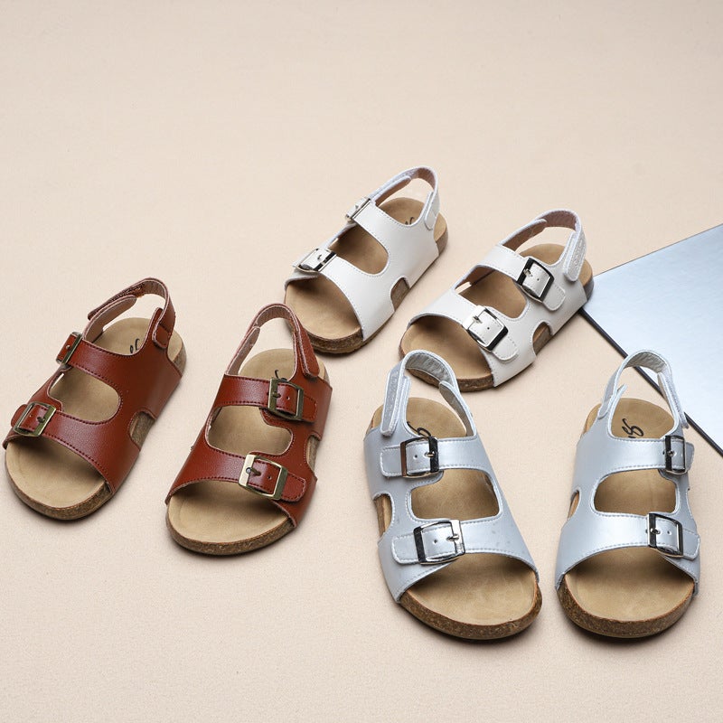 Children'S Sandals 2025 Hollow Open-Toe Beach Shoes Korean Style Boys And Girls Fashion Versatile Casual Sandals - Image 2