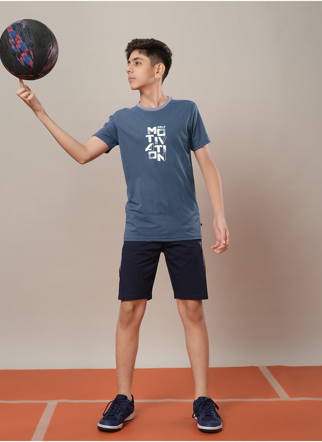 Technosport Color Block Crew Neck Regular Fit T-Shirt  - Image 5