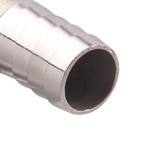 DERNORD 1" Hose Barb x 1" Male NPT Stainless Steel 90 Degree Elbow- Home Brew Pipe Fitting - Image 2