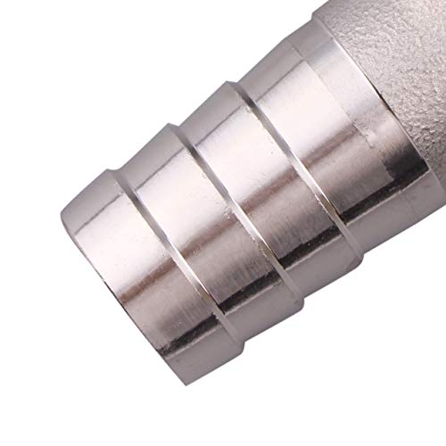 DERNORD 1" Hose Barb x 1" Male NPT Stainless Steel 90 Degree Elbow- Home Brew Pipe Fitting - Image 5