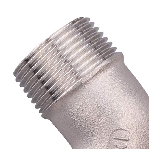 DERNORD 1" Hose Barb x 1" Male NPT Stainless Steel 90 Degree Elbow- Home Brew Pipe Fitting - Image 4