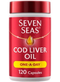 Cod Liver Oil One-A-Day By , Omega-3 Supplement Supporting Brain, Heart, Vision, Plus High Strength Vitamin D For The Immune System, 120 Capsules
